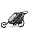 Remorque de vélo dryk duo light grey