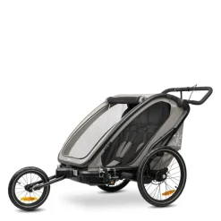 Remorque de vélo dryk duo light grey