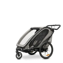Remorque de vélo dryk duo light grey