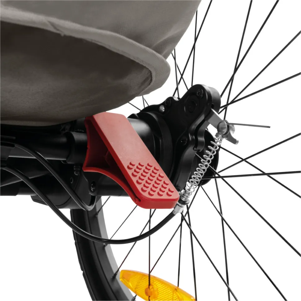 Remorque de vélo dryk duo light grey