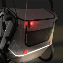Remorque de vélo dryk duo light grey