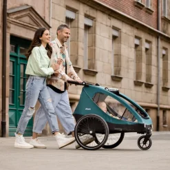 Remorque de vélo dryk duo melange grey