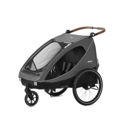 Remorque de vélo dryk duo melange grey
