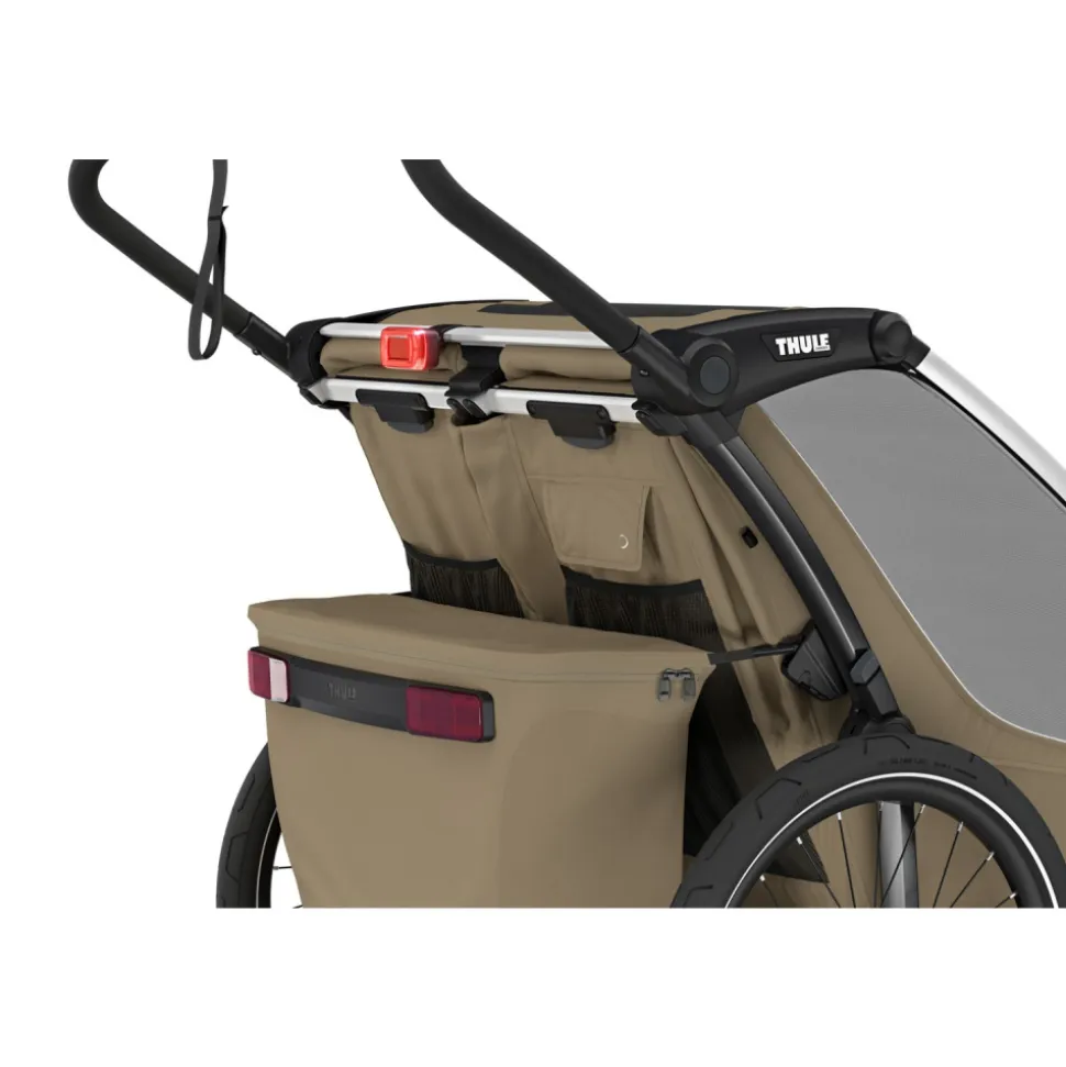 Remorque pour vélo chariot cross 2 faded khaki