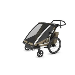 Remorque pour vélo chariot cross 2 faded khaki