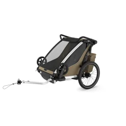 Remorque pour vélo chariot cross 2 faded khaki