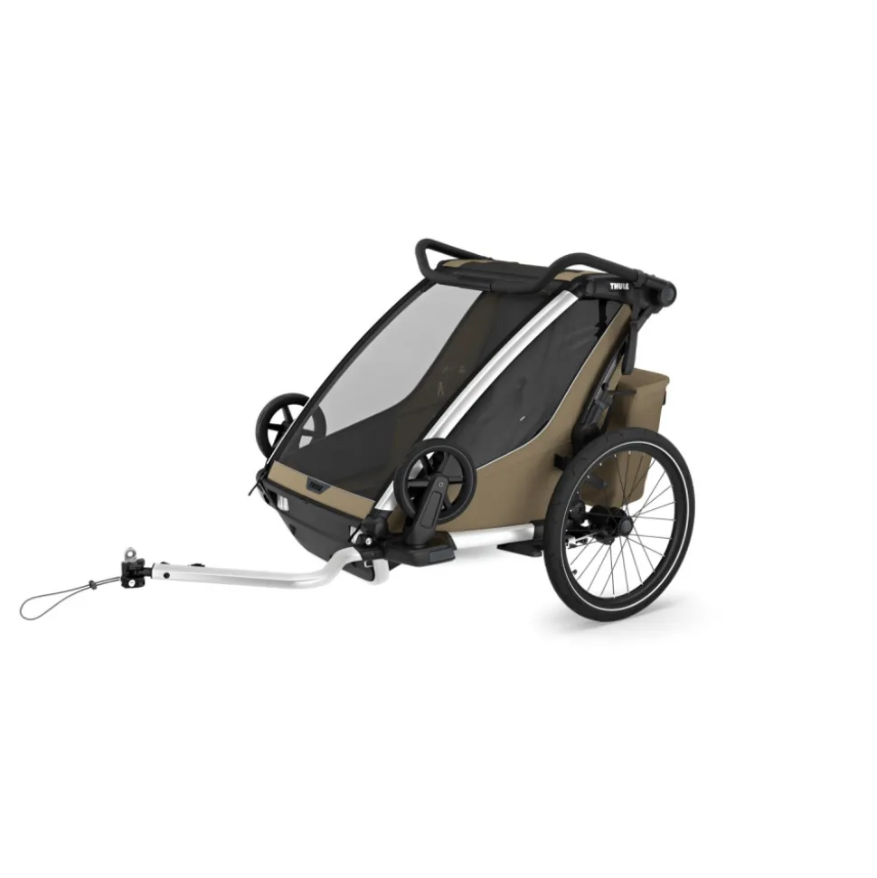 Remorque pour vélo chariot cross 2 faded khaki