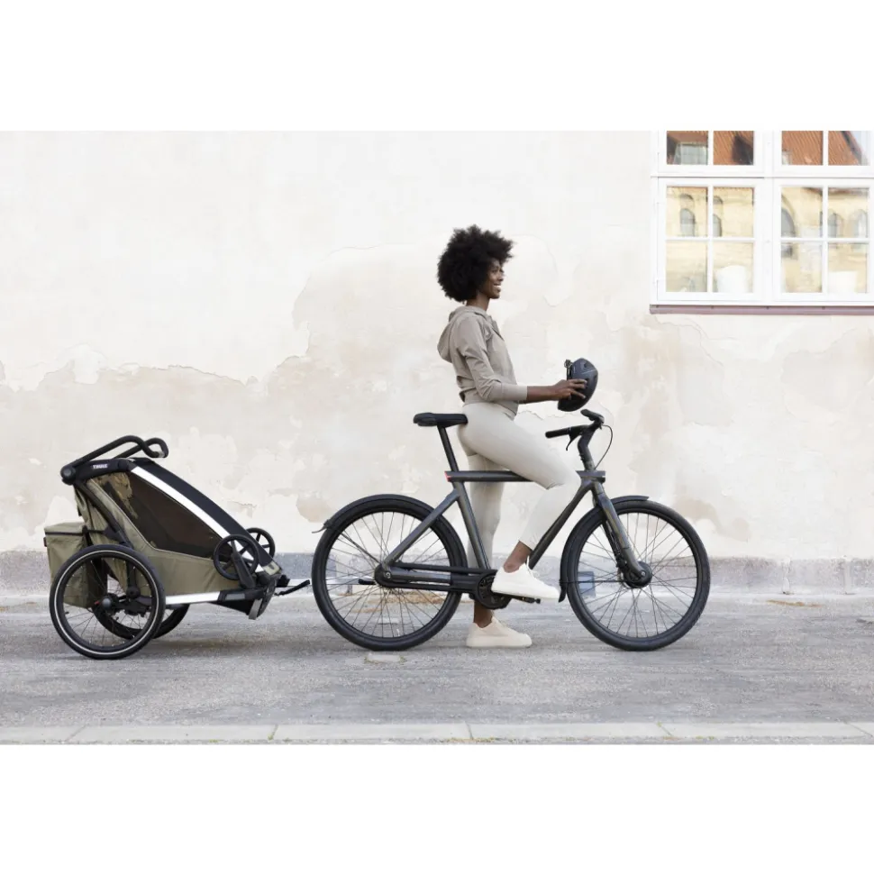 Remorque pour vélo chariot cross 2 faded khaki