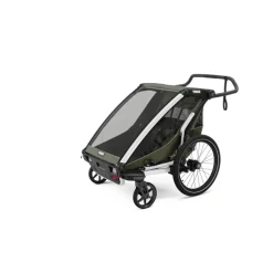 Remorque pour vélo chariot lite 2 places vintage green