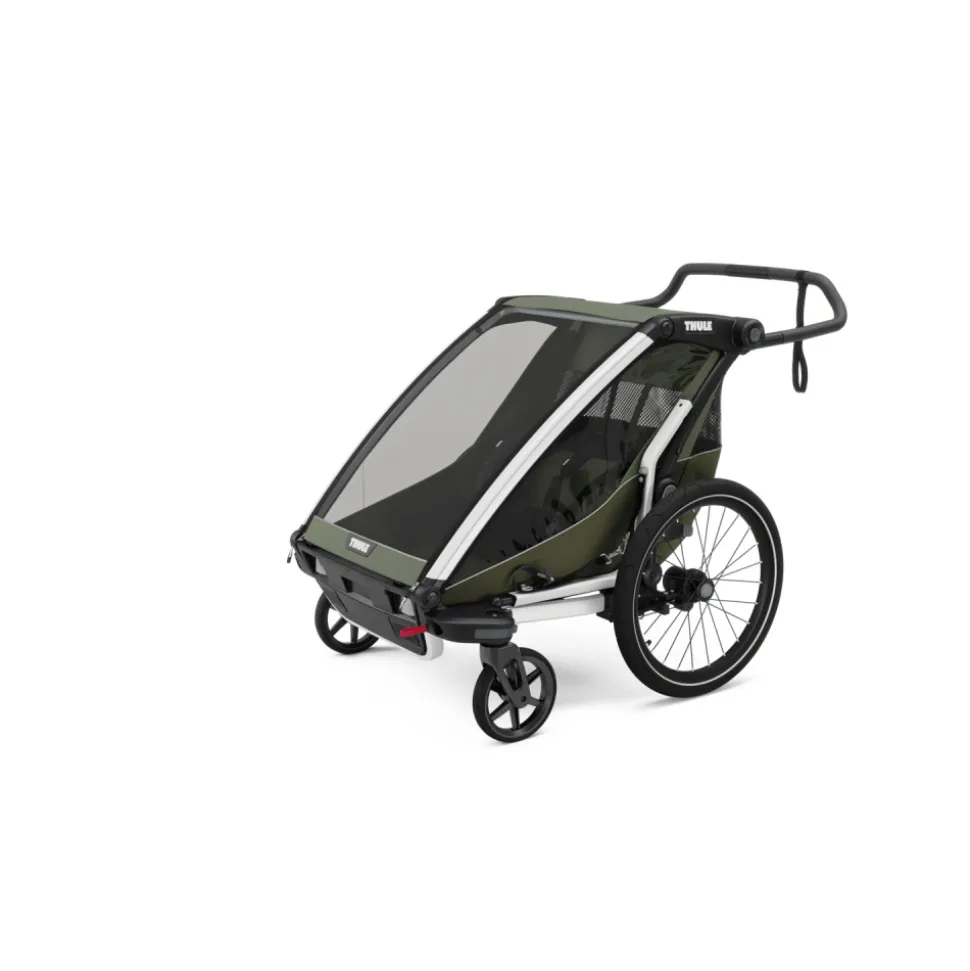 Remorque pour vélo chariot lite 2 places vintage green