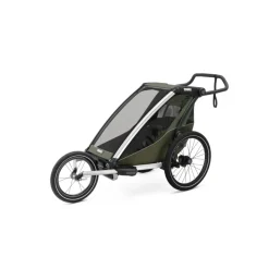 Remorque pour vélo chariot lite 1 place vintage green