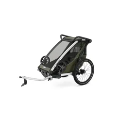 Remorque pour vélo chariot lite 1 place vintage green