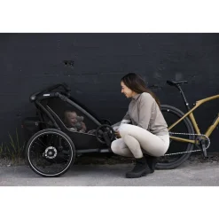 Remorque pour vélo chariot sport 2 black
