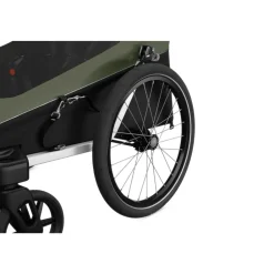 Remorque pour vélo courier vintage green