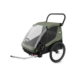 Remorque pour vélo courier vintage green