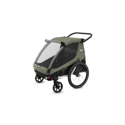 Remorque pour vélo courier vintage green