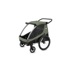 Remorque pour vélo courier vintage green