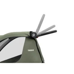 Remorque pour vélo courier vintage green