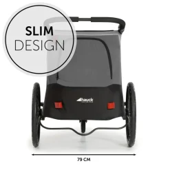 Remorque pour vélo dryk duo grey