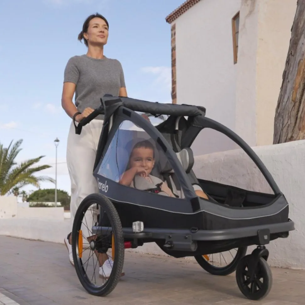 Remorque à vélo cama grey graphite