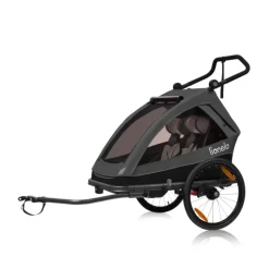 Remorque à vélo cama grey graphite
