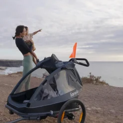 Remorque à vélo cama grey graphite