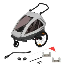 Remorque à vélo cama grey graphite