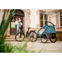 Remorque à vélo dryk duo ocean green