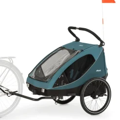 Remorque à vélo dryk duo ocean green