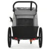 Remorque vélo enfant 2en1 nava walk gris