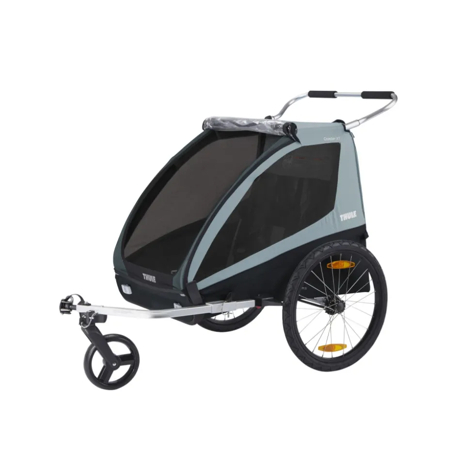 Remorque à vélo pour enfant coaster xt soft blue