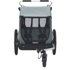 Remorque à vélo pour enfant coaster xt soft blue