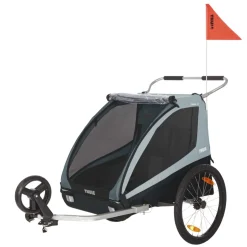 Remorque à vélo pour enfant coaster xt soft blue