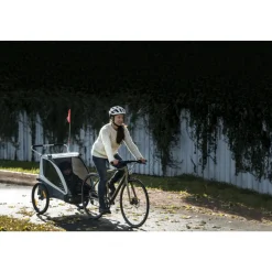 Remorque à vélo pour enfant coaster xt soft blue