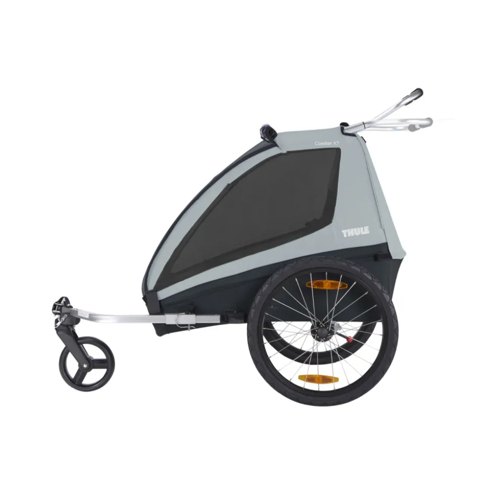 Remorque à vélo pour enfant coaster xt soft blue