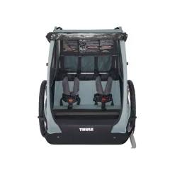 Remorque à vélo pour enfant coaster xt soft blue