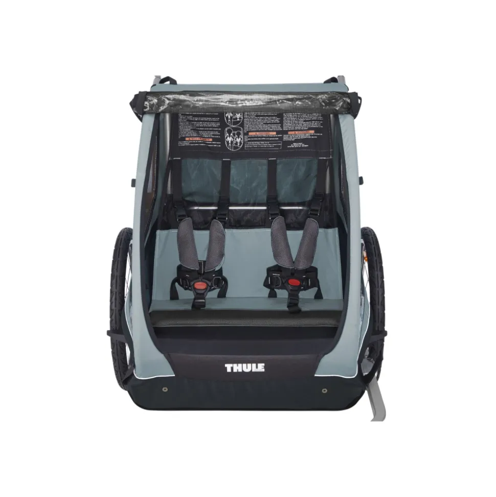 Remorque à vélo pour enfant coaster xt soft blue