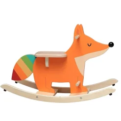 Renard à bascule en bois andy westface