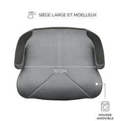 Réhausseur i-boost2 i-size grey
