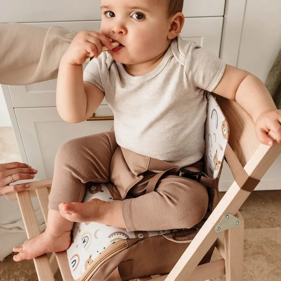 Réhausseur pour chaise bébé nomade oursons camel