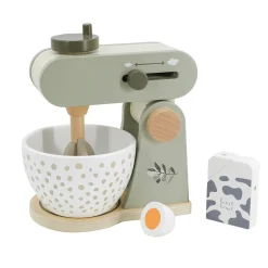Robot cuisine en bois - vert olive