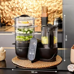 Robot culinaire multifonctions nutribaby + xl mineral black