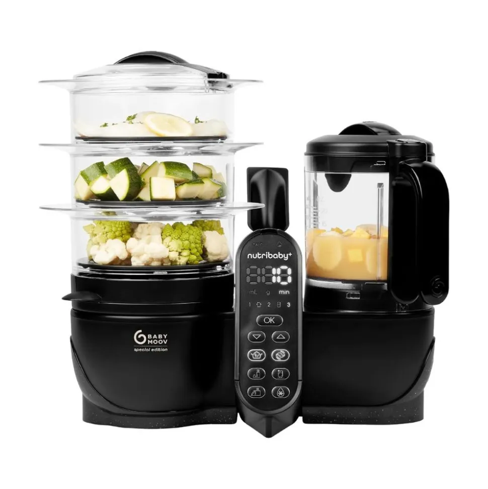 Robot culinaire multifonctions nutribaby + xl mineral black