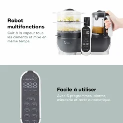 Robot de cuisine nutribaby+ industrial grey