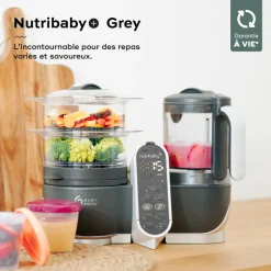 Robot de cuisine nutribaby+ industrial grey
