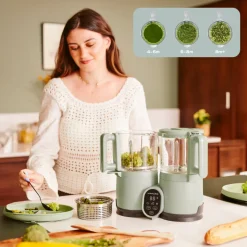 Robot nutribaby glass celadon green