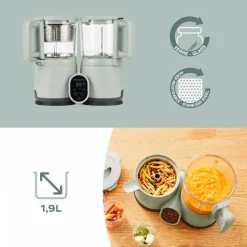 Robot nutribaby glass celadon green