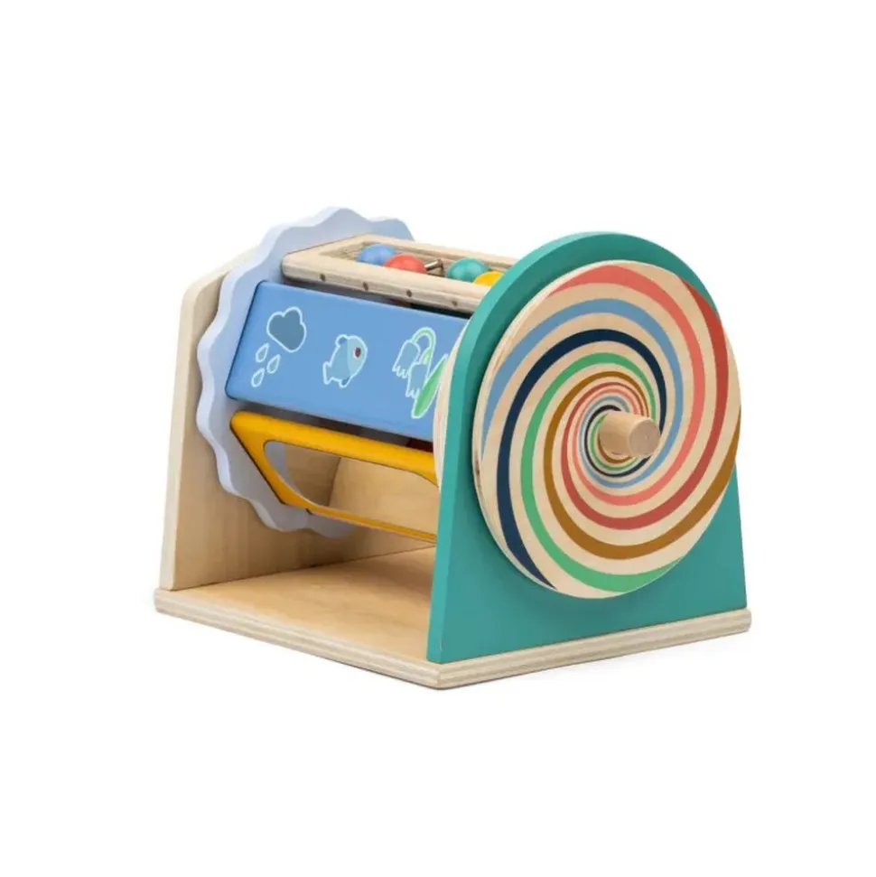 Rouleau d'activités en bois tournicolor