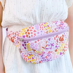 Sac banane enfant fleurs du jardin