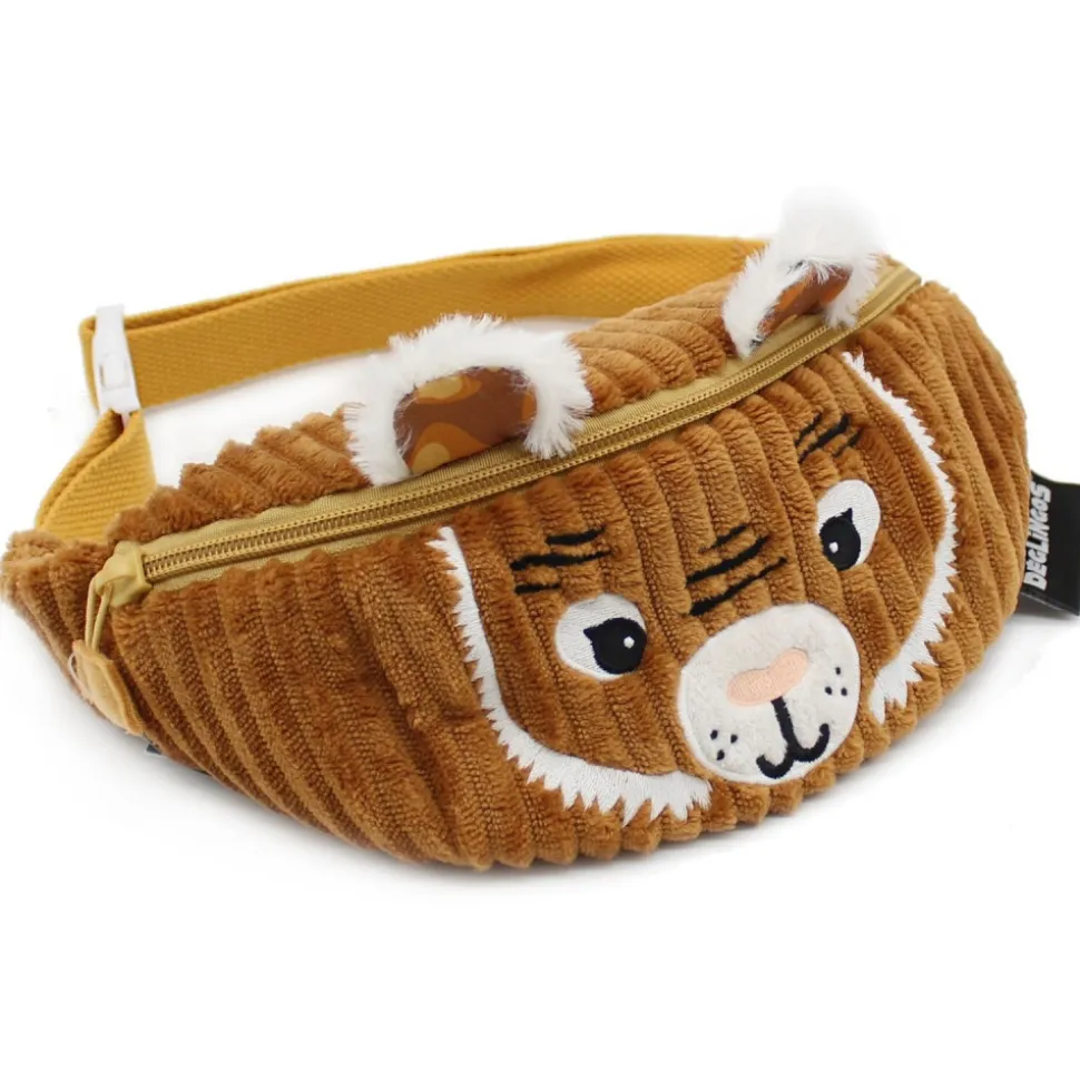 Sac banane enfant velours spéculos le tigre